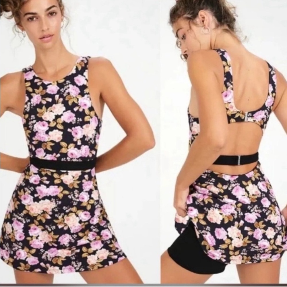 For Love And Lemons - Floral Tennis Dress W Shorts
